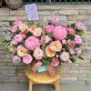 Giỏ hoa mix hồng size L - Y90