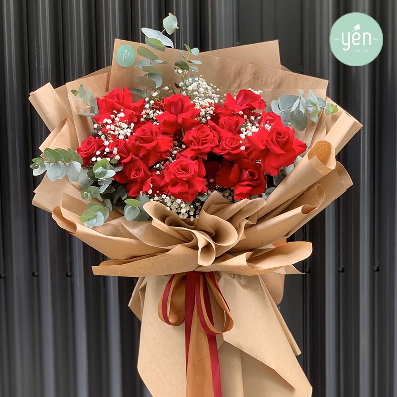 Bó hoa hồng red naomi tặng người yêu