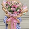 Bó hoa mix tone hồng vintage size L – Y101