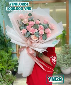 Bó hồng dâu size L - YN129