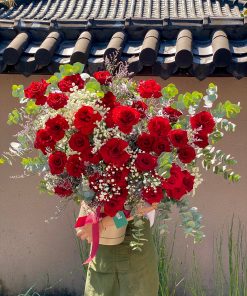 Hộp hoa hồng đỏ Ohara size XXL - YN215