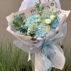 Bó hoa cẩm tú cầu xanh dương size L - YN200