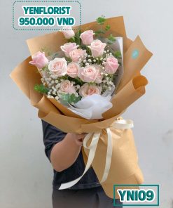 Bó hồng kem - B118