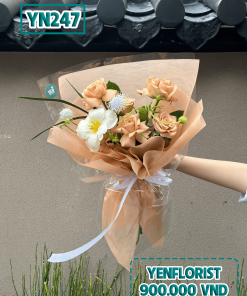 Bó hồng capuchino - B121