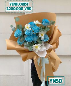 Bó hoa hồng Ecuador Celeste mix Tulip size XL - YN50