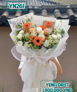 Bó hoa tone cam mix size XL - YN261