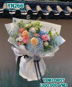 Bó hoa cẩm tú cầu mix cát tường size L - YN266