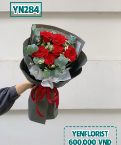 Bó hoa hồng đỏ size M - YN284