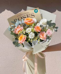 Bó hồng mix - B43