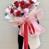 Bó hồng mix Cúc mẫu đơn - B99
