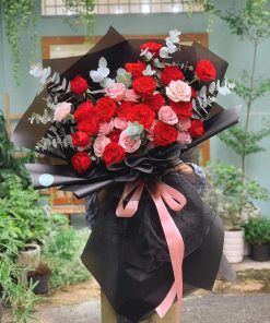 Bó hồng đỏ mix - B94