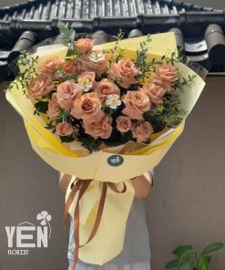 Valentine 08 - Bó hồng capu